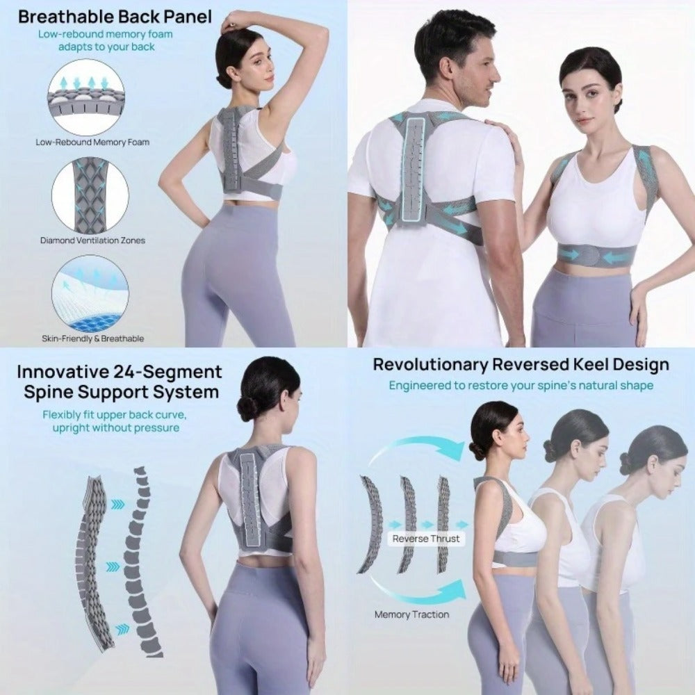 Adjustable Back Support Brace for Men and Women